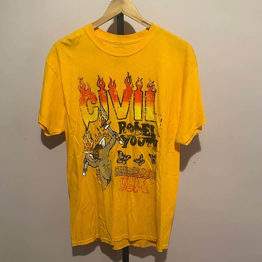 Rebel Youth Yellow Graphic Tee